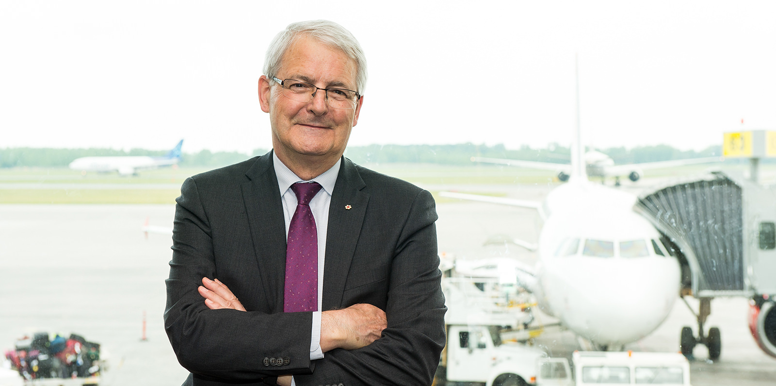Drone hits passenger plane above Quebec City airport in Canada. The Honourable Marc Garneau, federal Minister of Transport (photo: Alain Denis)