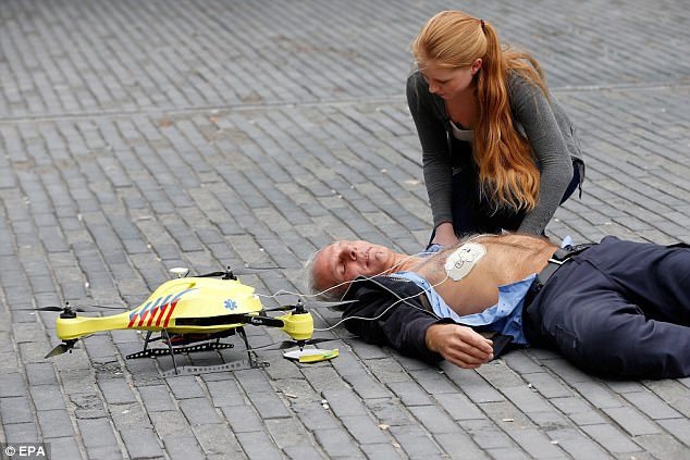 Drones with first aid kits could be lifesaving in an emergency Netherlands