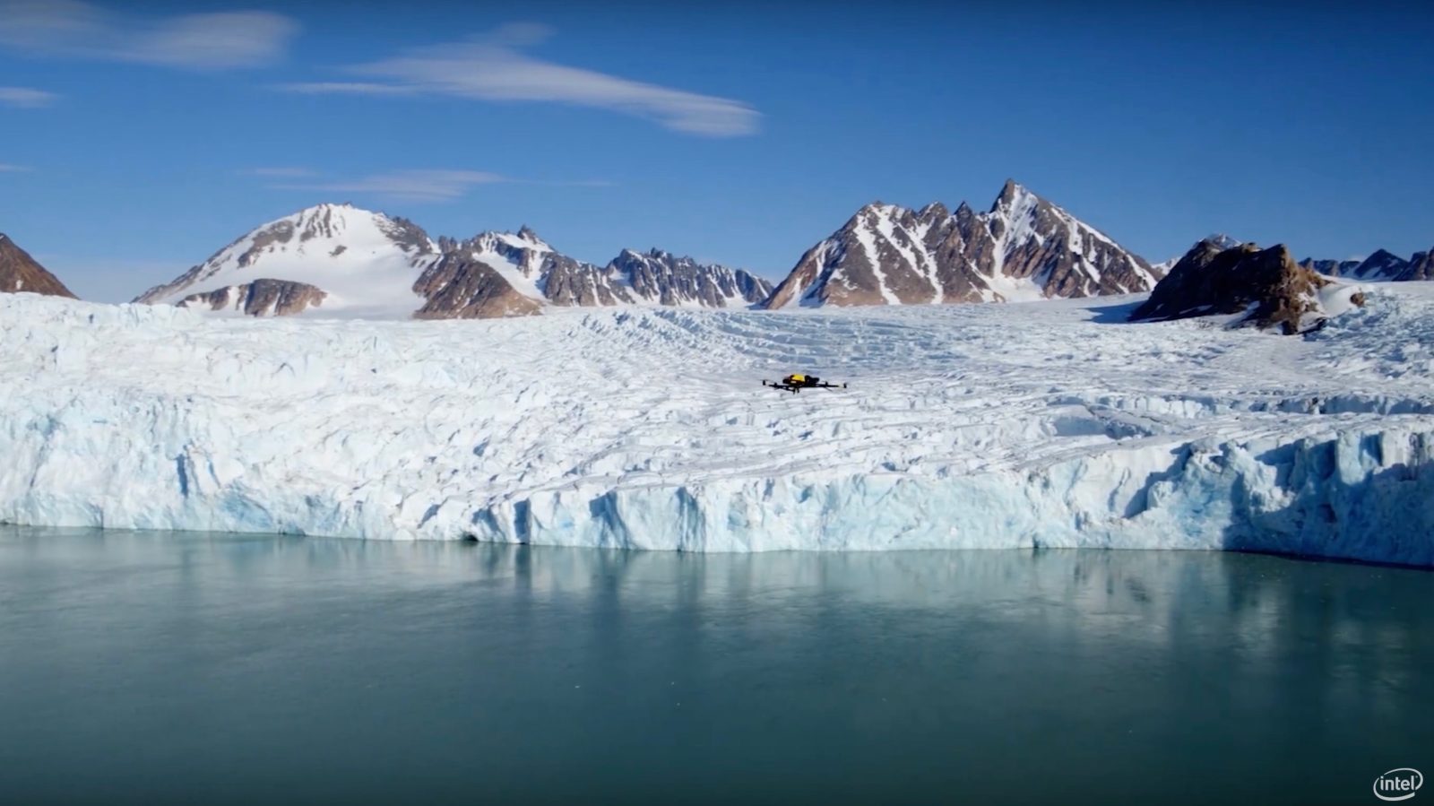 Intel's Falcon 8+ drone observes polar bears in the Arctic