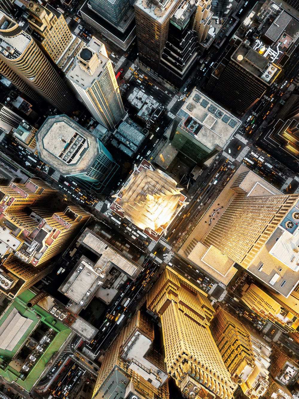 Chrysler Building - Amazing drone photos of New York City looking straight down 0000