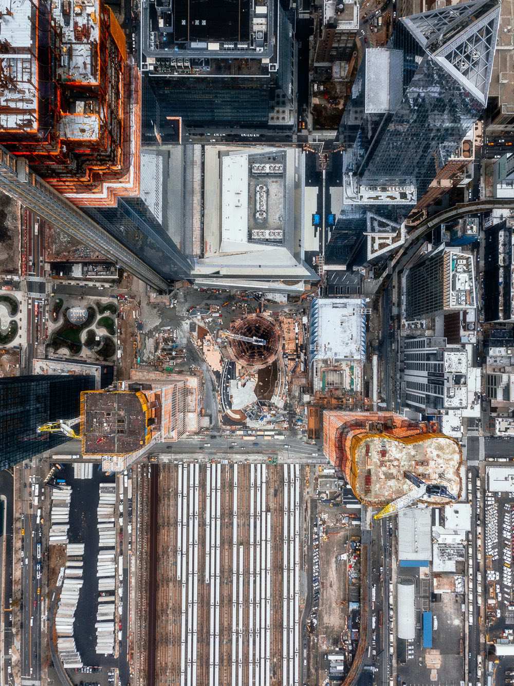 Hudson Yards - Amazing drone photos of New York City looking straight down 0004