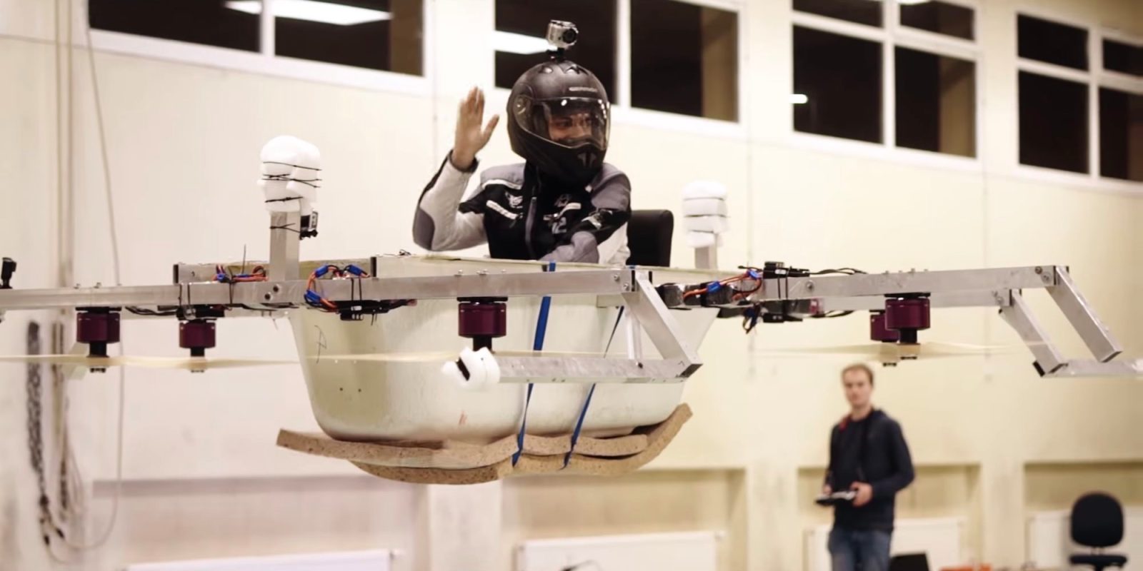 German engineering brings us the flying bathtub drone