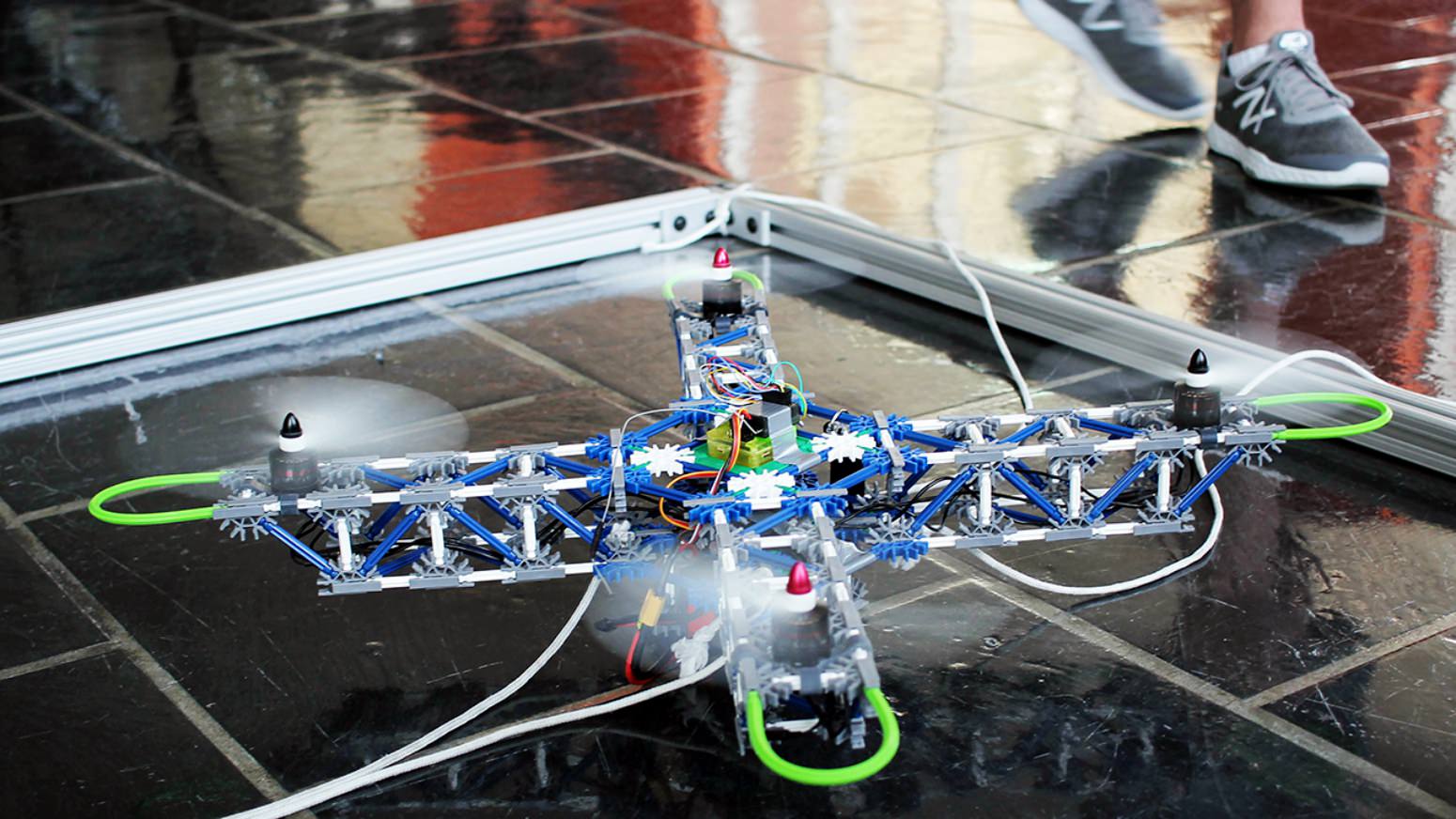 Engineering students dive into the stuff they don't know and build an autonomous drone using K/Nex