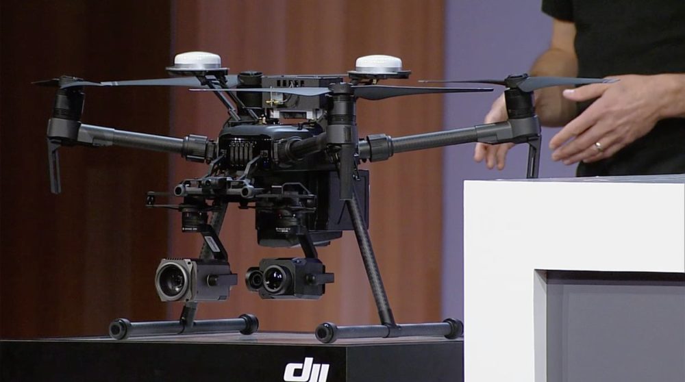 DJI M210 RTK drone with Microsoft Azure IoT onboard at Microsoft Build 2010