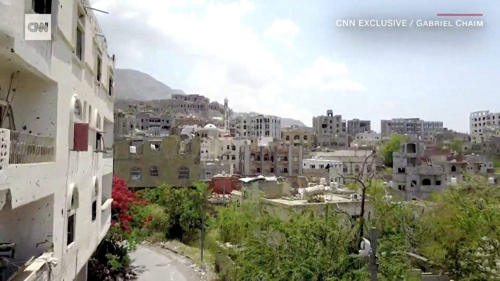 Drone footage shows Yemen's city of Taiz in ruins