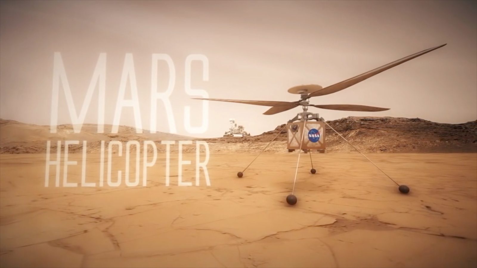 Small helicopter drone to accompany the Mars 2020 rover