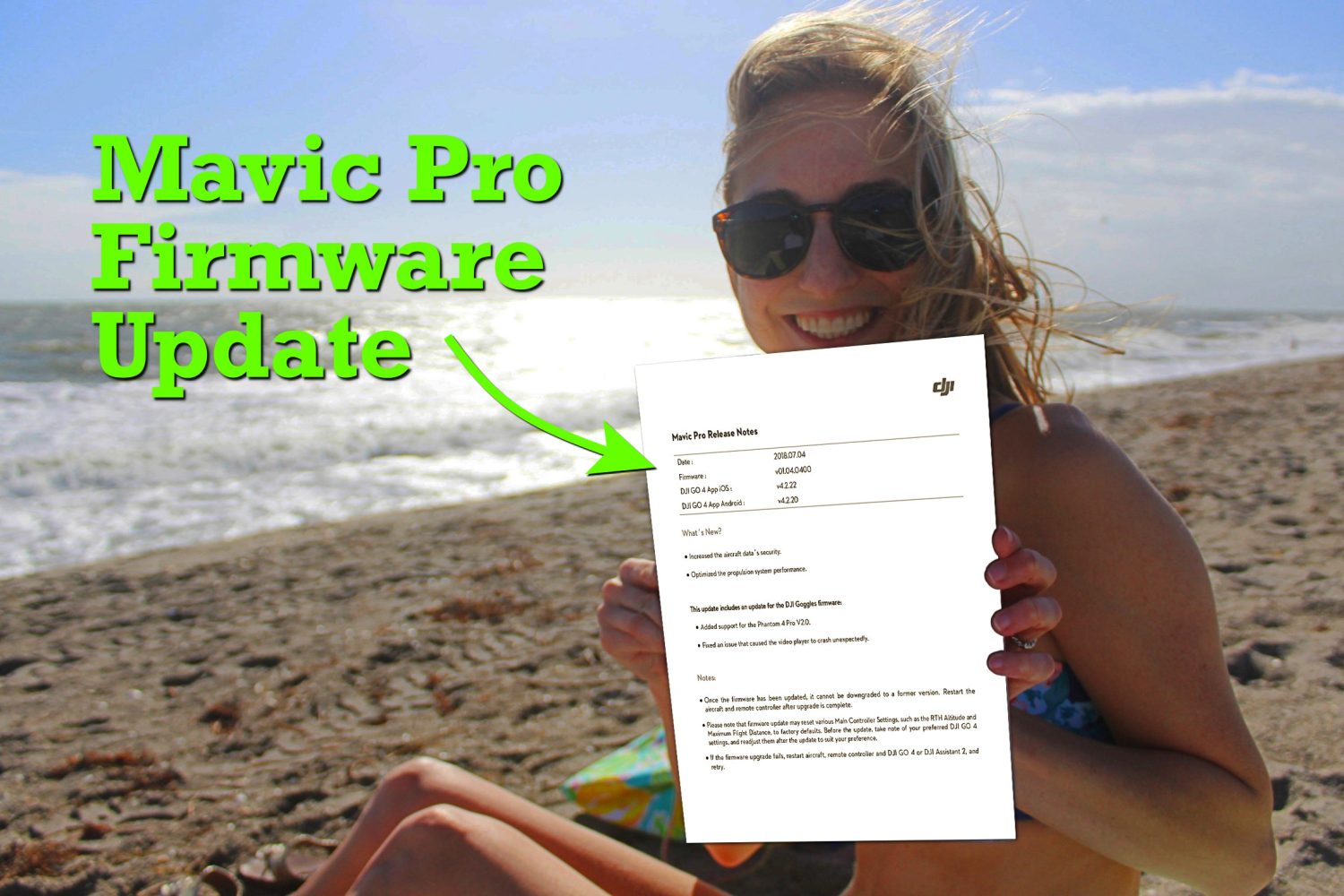 DJI Mavic Pro firmware update - v01.04.0400