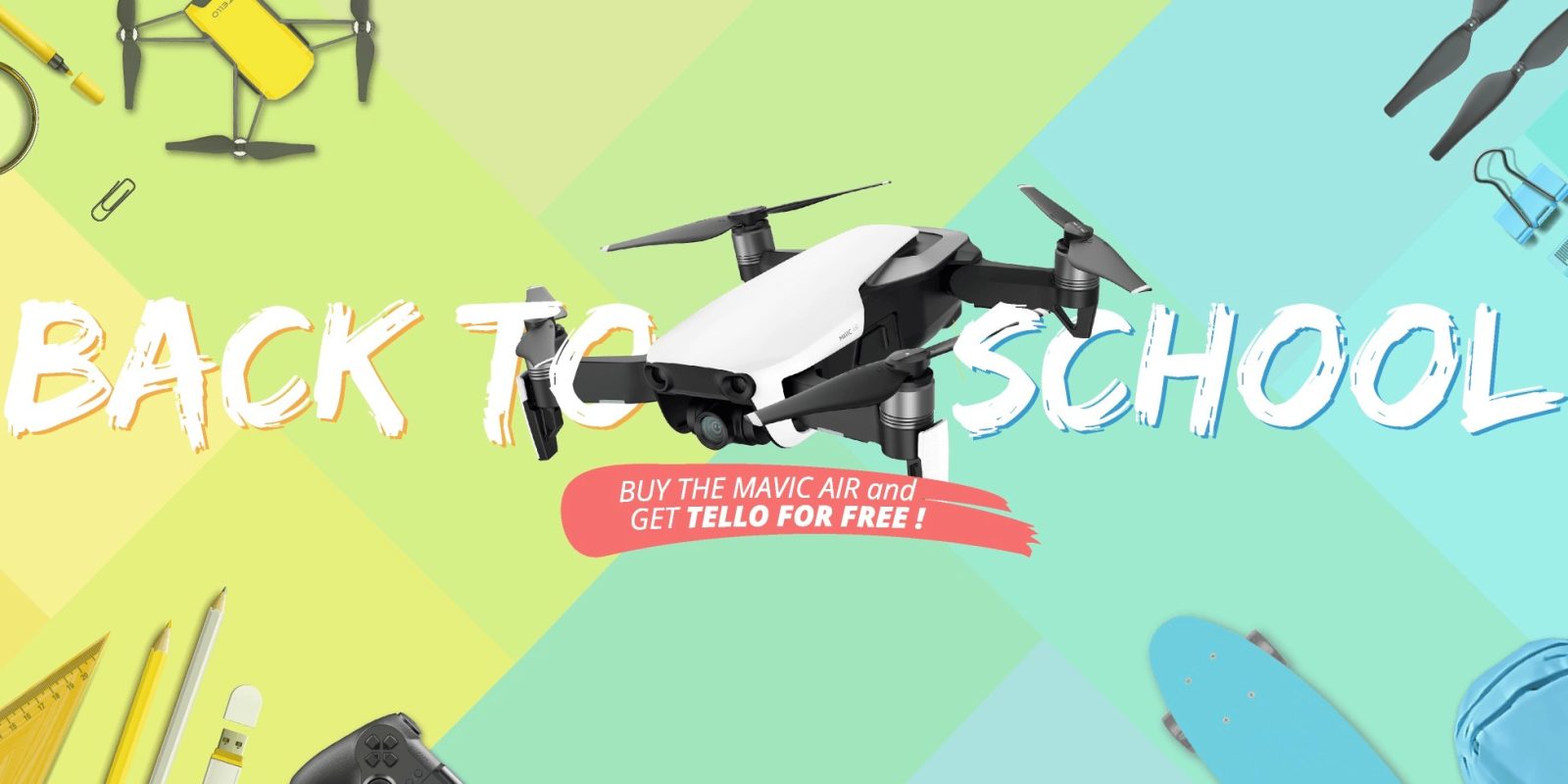 DJI's "Back To School" special - Buy a Mavic Air Fly More combo and get the Tello for free