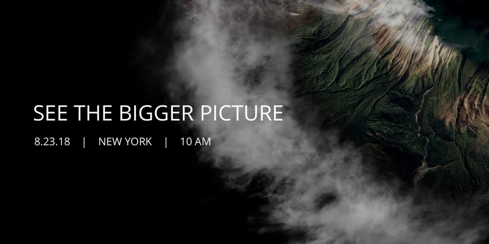 DJI official announcement of their rescheduled "See the Bigger Picture" event.