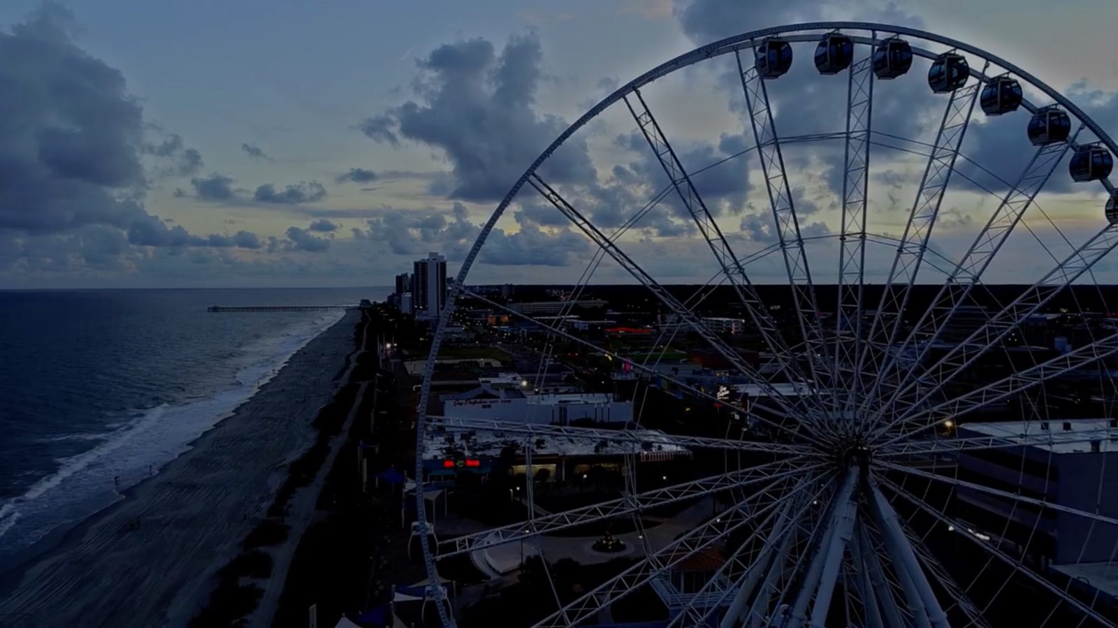 Drone video shows Myrtle Beach deserted as it braces for hurricane Florence