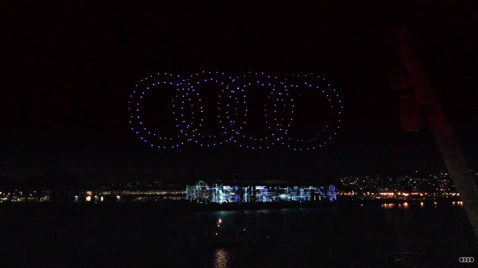 Audi kicks off launch e-tron model with a drone light show