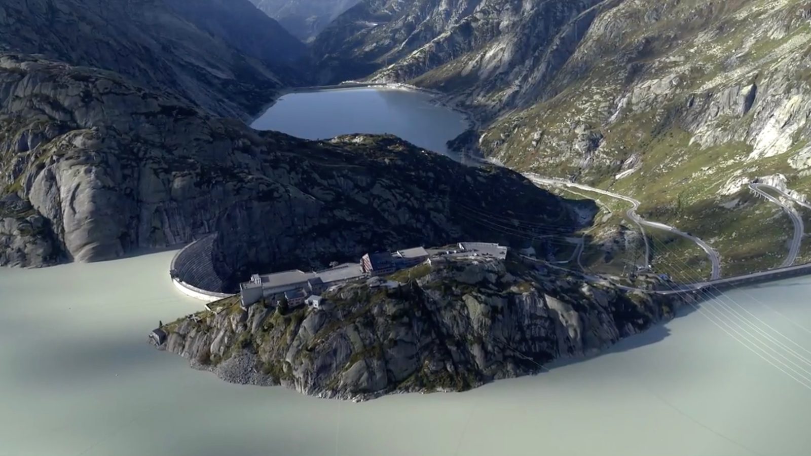 DroneRise - DJI drone captures the 'Goldfinger' Furka Pass in Switzerland
