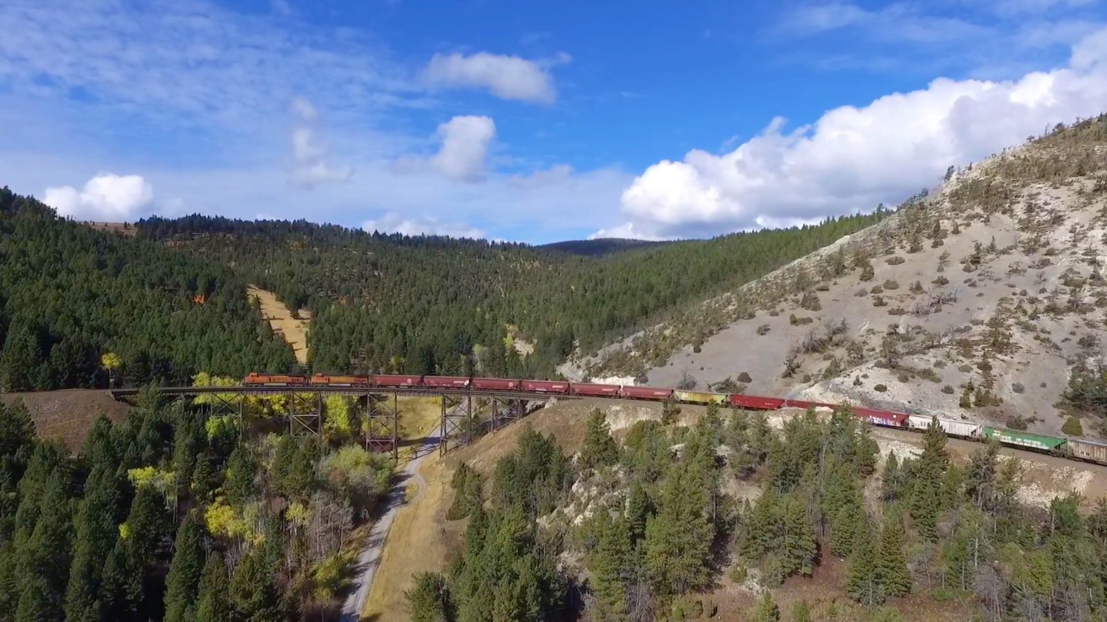 Dronerise - freight train captured by UAS