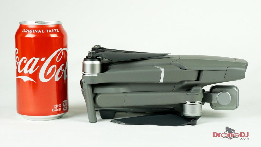 Mavic 2 Pro Side View with Coke can