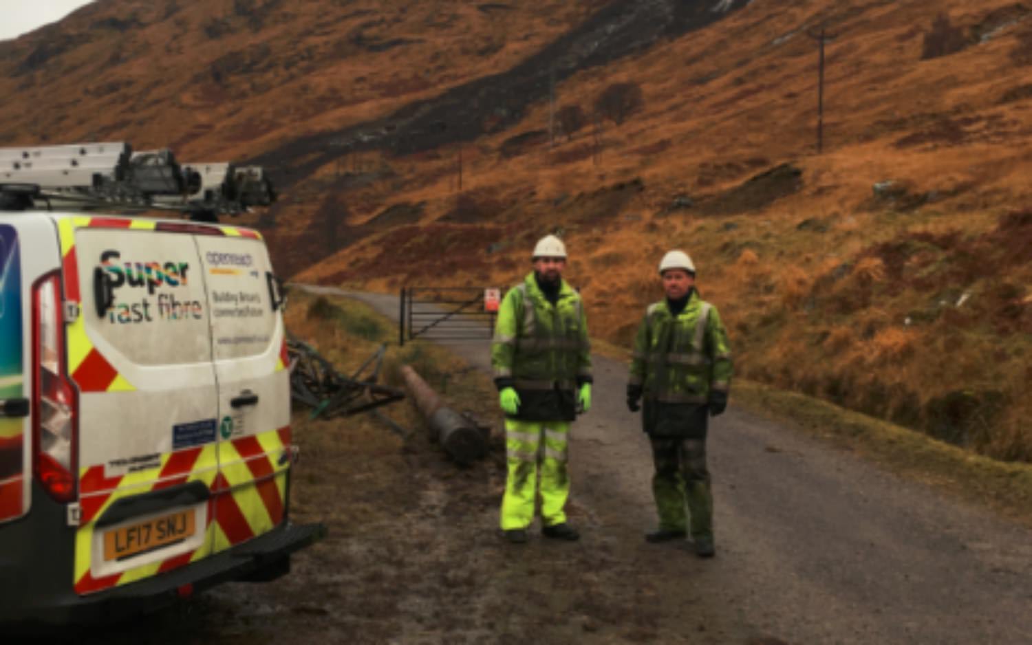 Drone used to restore communications after landslide in Scottish Highlands