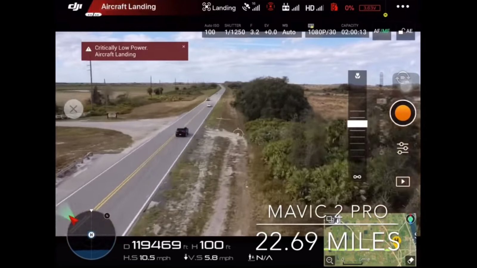 Man flies Mavic 2 Pro for more than 22 miles over a busy road in Florida