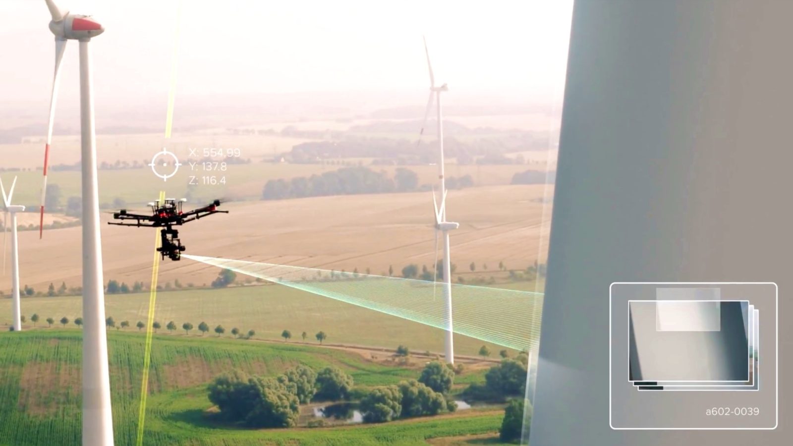DJI Matrice 210 used for new drone-based wind turbine blade inspection platform