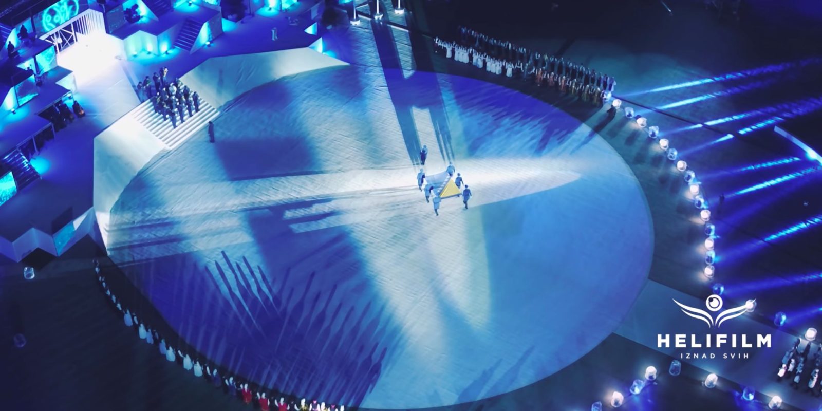 Drone footage of the opening of the European Youth Olympic Festival