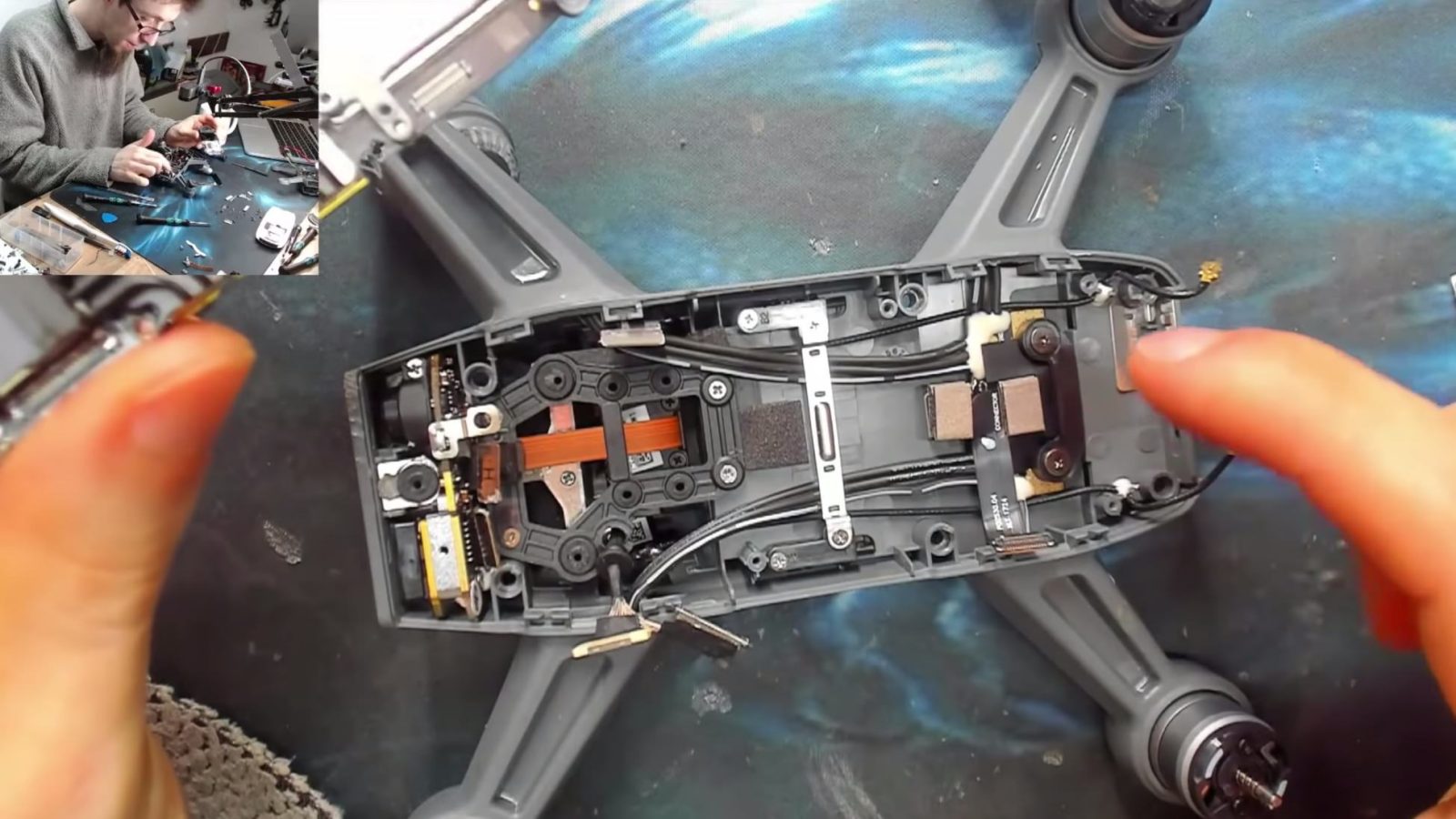 Full DJI Spark transplant of its internal components to new body shell