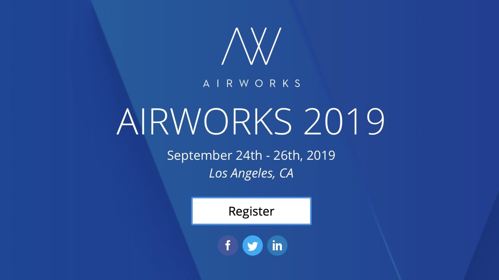 DJI Airworks will take place on September 24th - 26th in Los Angeles, CA