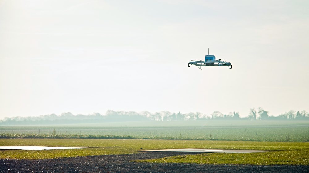 Amazon Prime Air drone wide shot