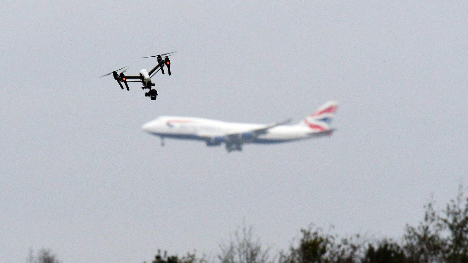 Drones disrupt flights near East Midlands Airport in the UK