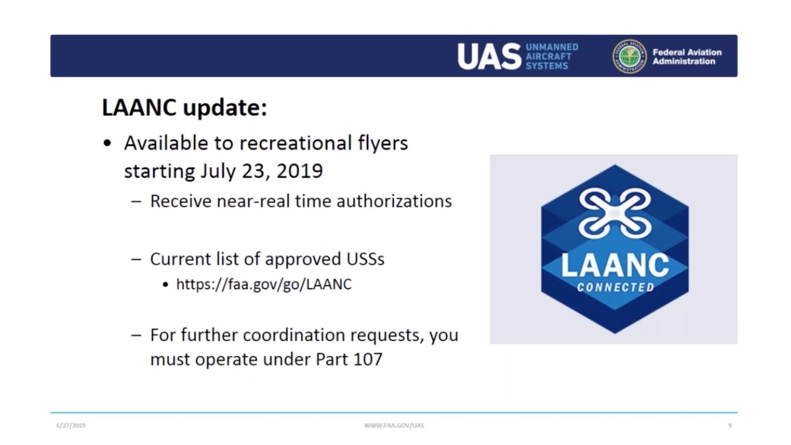 LAANC will be available to hobbyist drone pilots on July 23rd