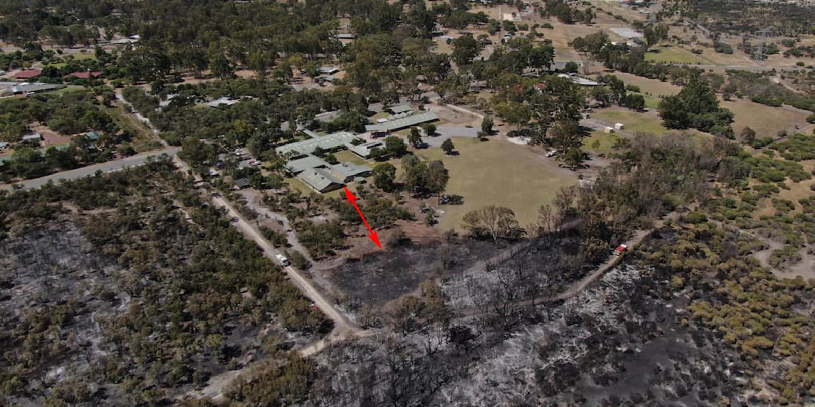 Forrestdale bushfire drone photo