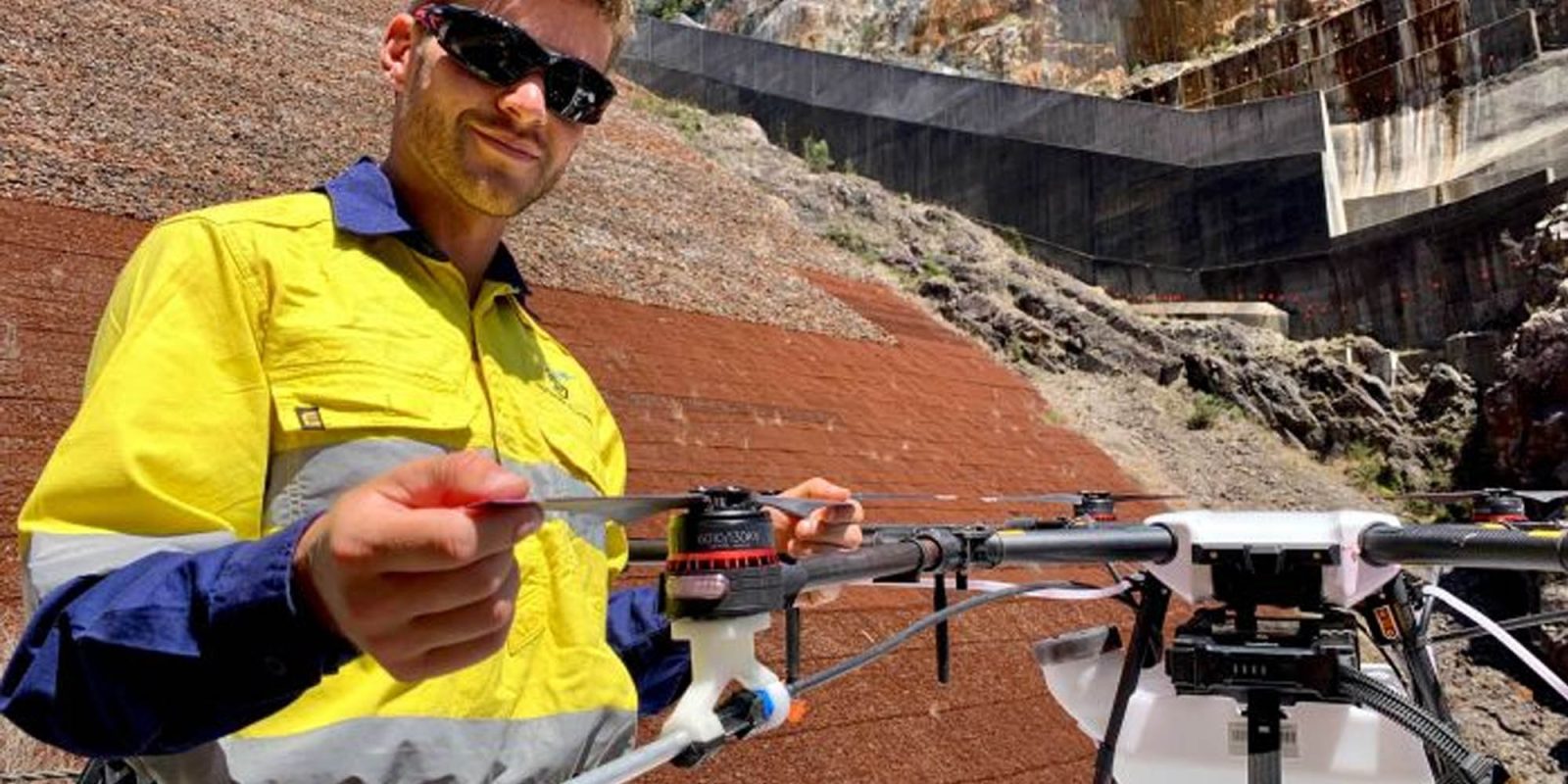 Drone pilot weeds Australia