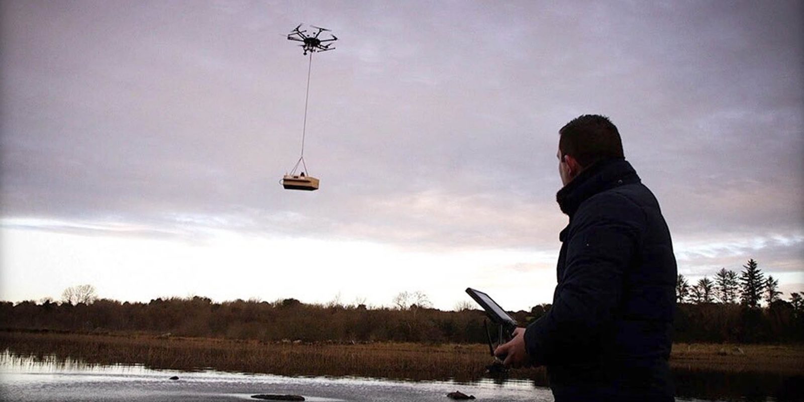 Irish lakes drones water