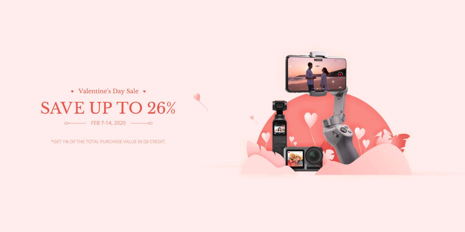 Love is in the air! Special Valentine's offer from DJI. Save up to 26%