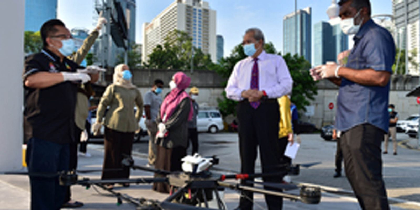 Kuala Lumpur drones coronavirus