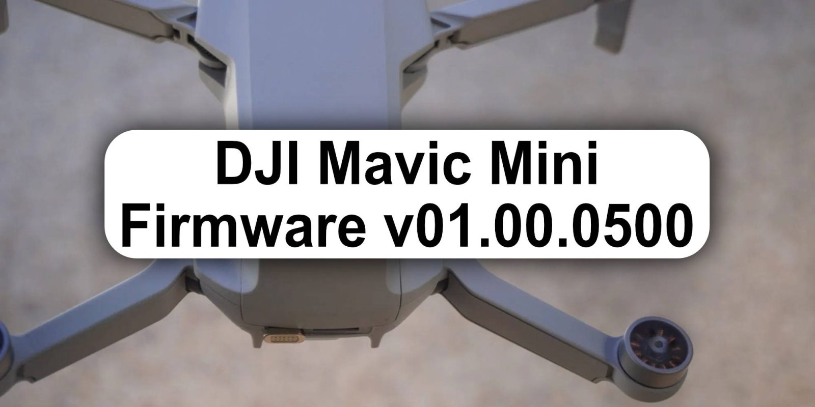 DJI Mavic Mini update firmware