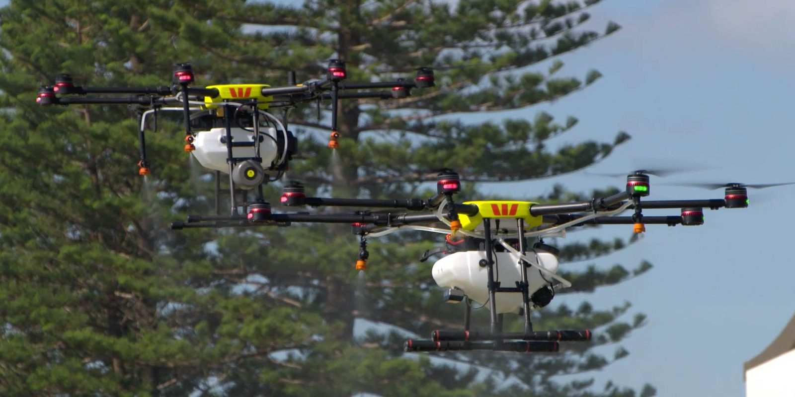 Drones disinfect Australia
