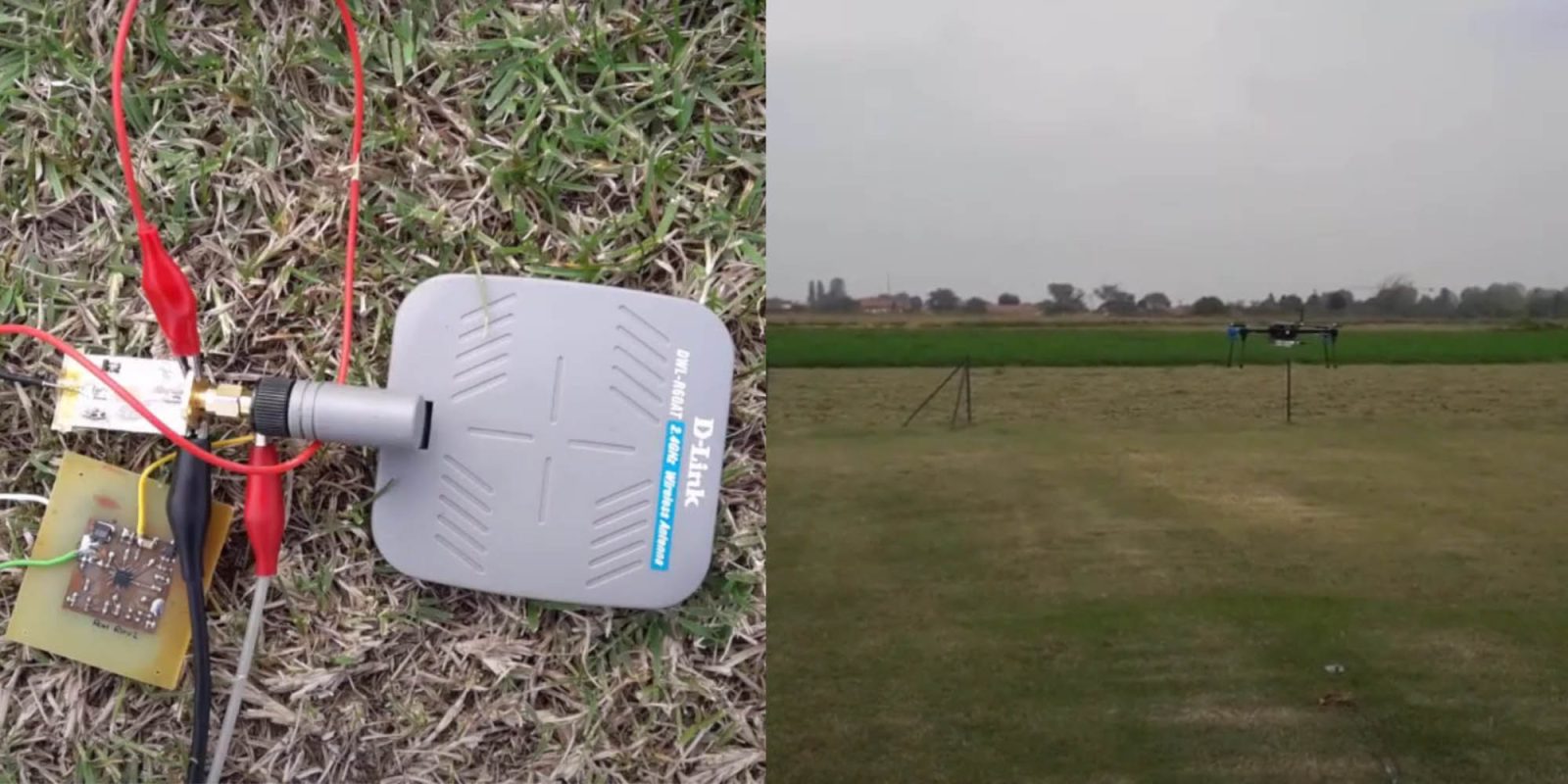 drone charge wake sensors radio waves