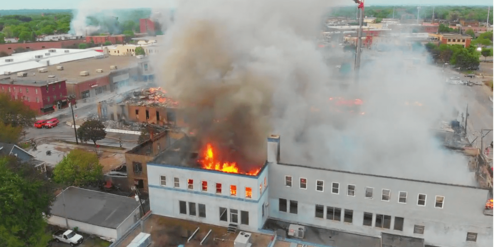 drone Minneapolis riots