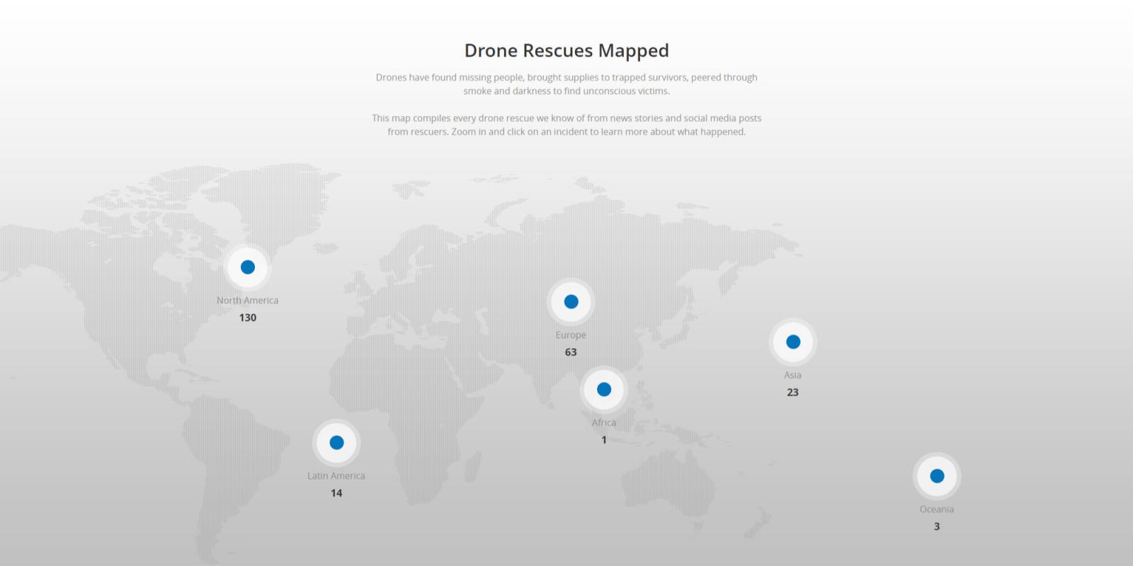 DJI map drone rescues