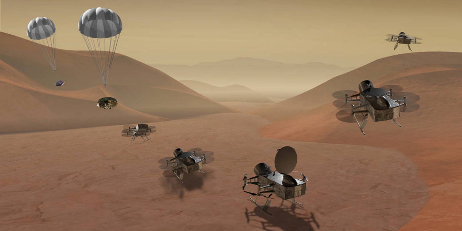 NASA Dragonfly drone Saturn’s Titan drone-related flight programs