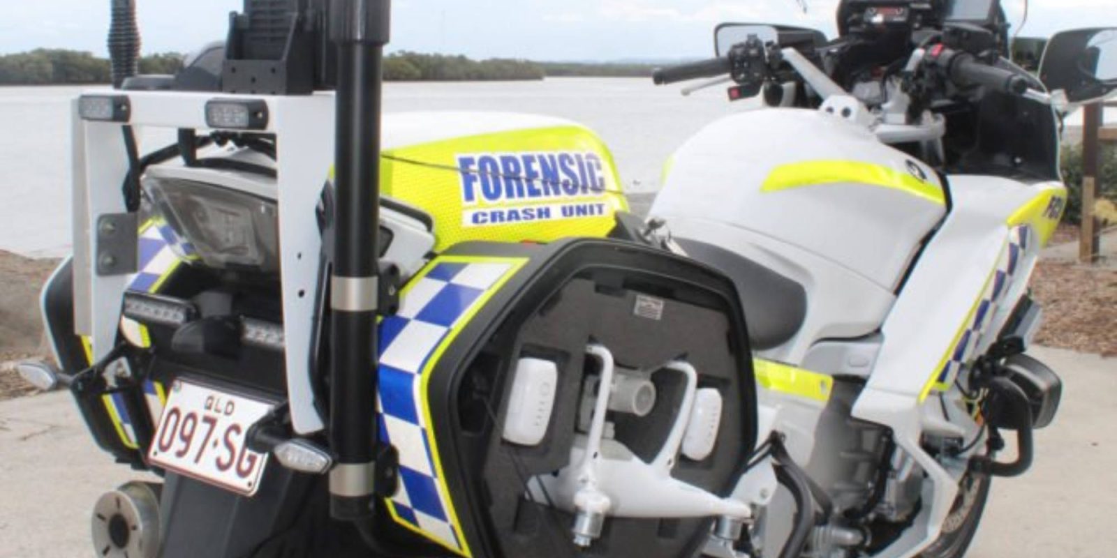 Queensland police motorbikes DJI drones