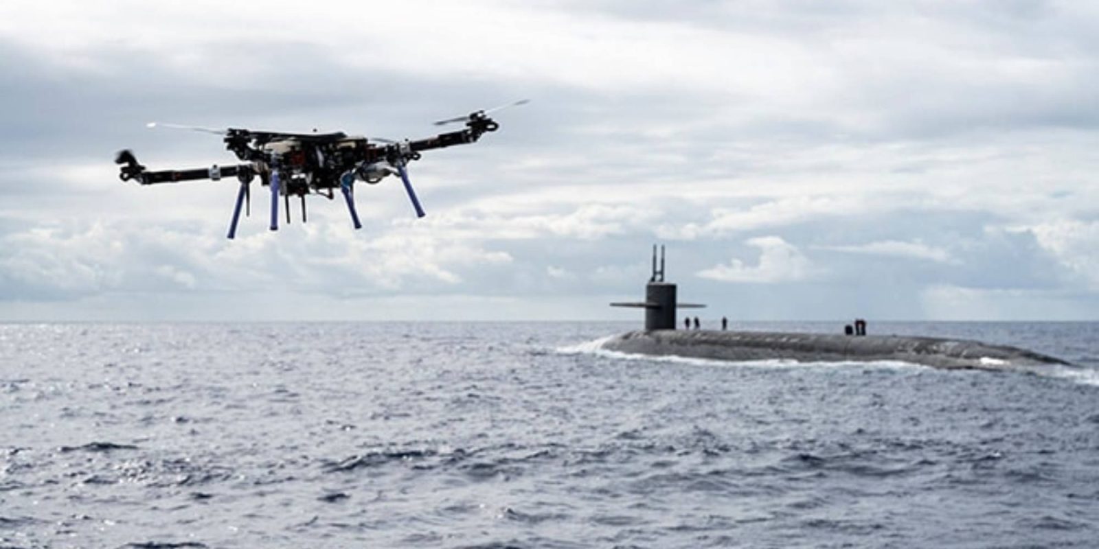 ship-to-submarine drone delivery