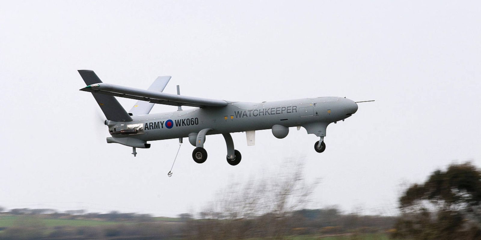 British military drone ground flight