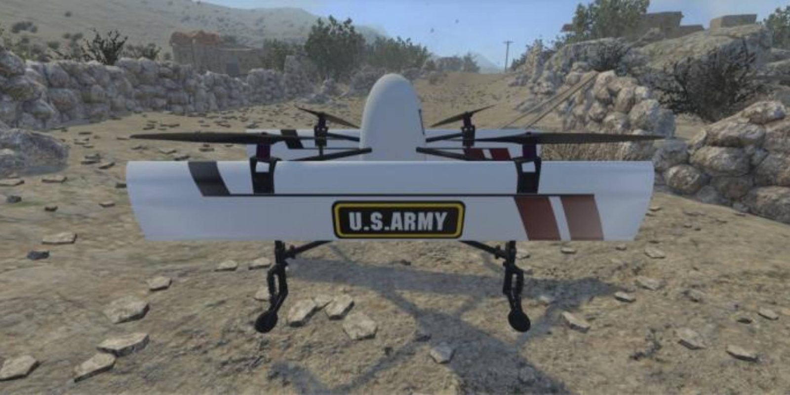 U.S. Army VTOL drones flight