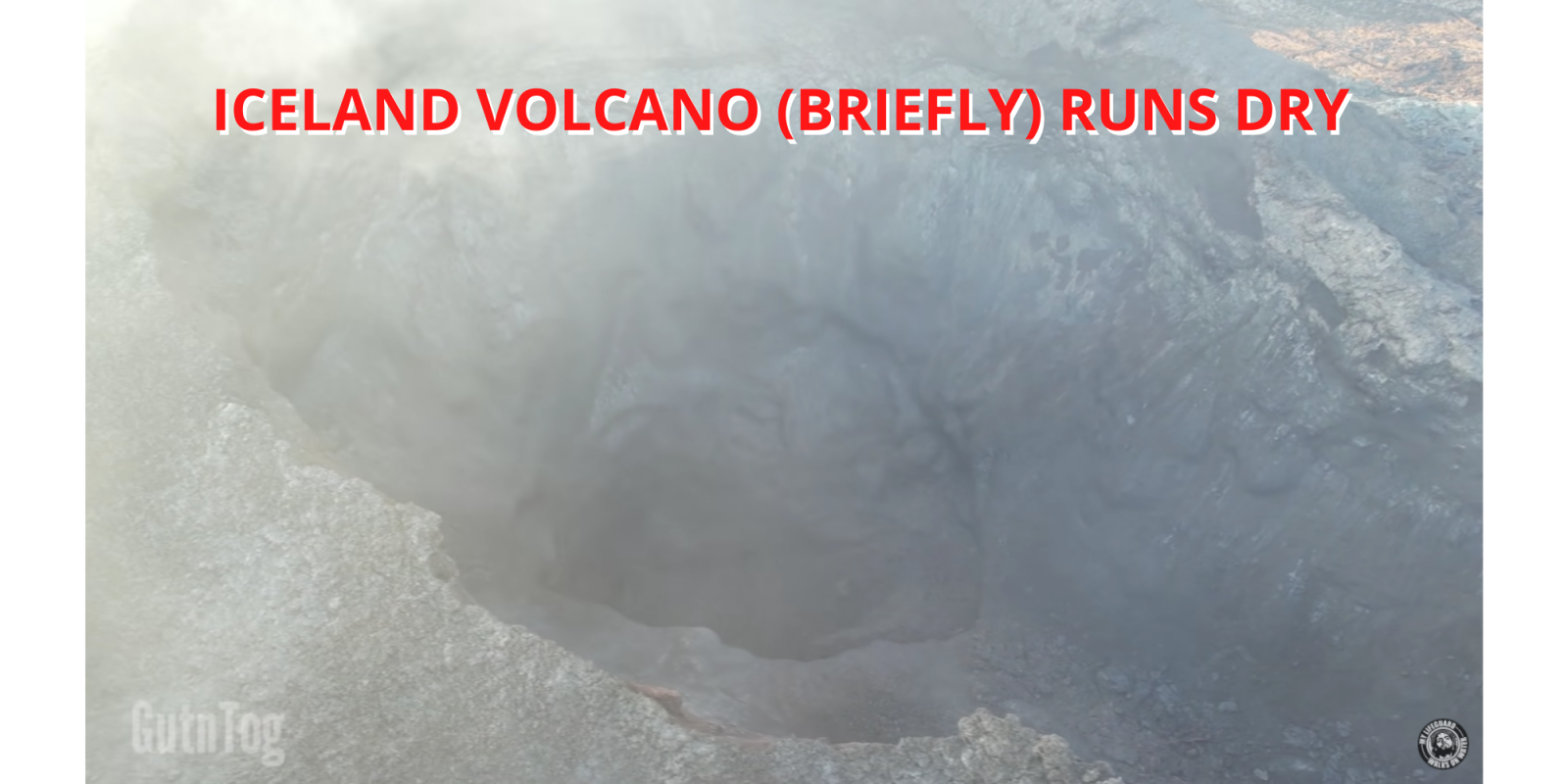 Drone videos Iceland volcano no lava