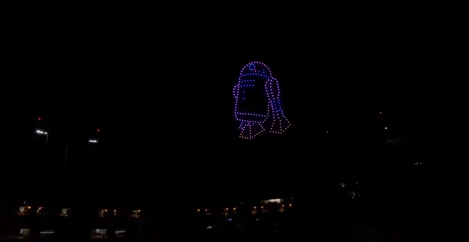 baseball drone light show