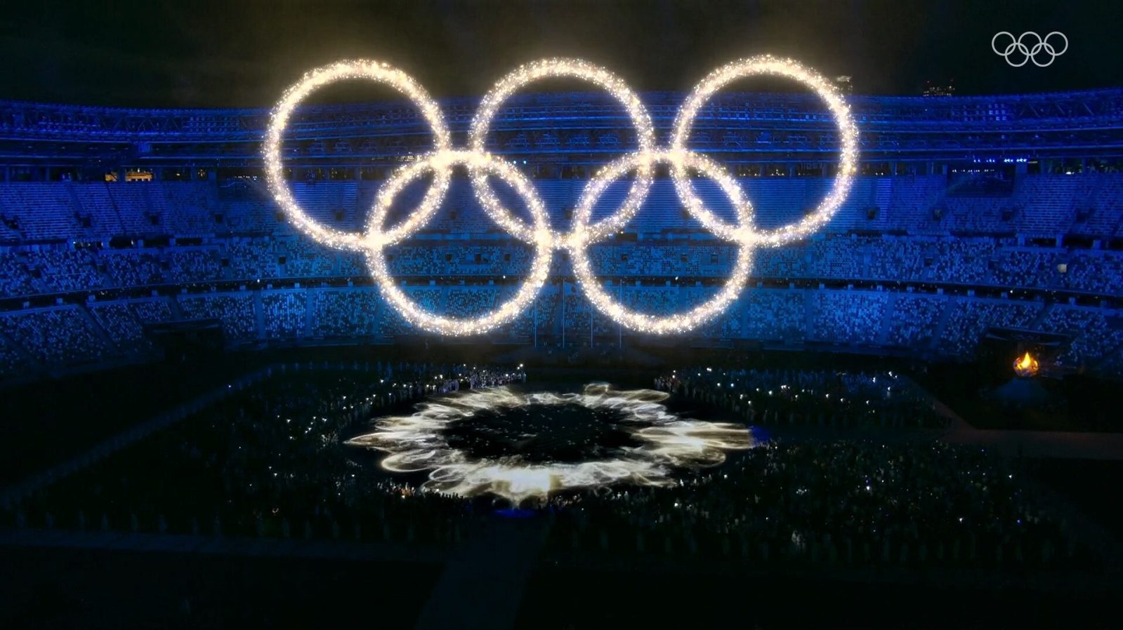 tokyo olympics closing ceremony light show drone