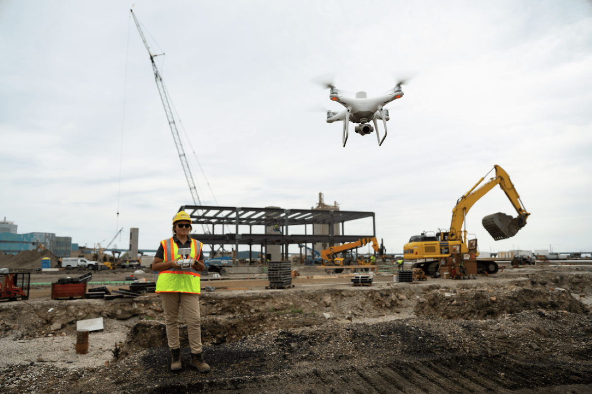 komatsu smart construction drone