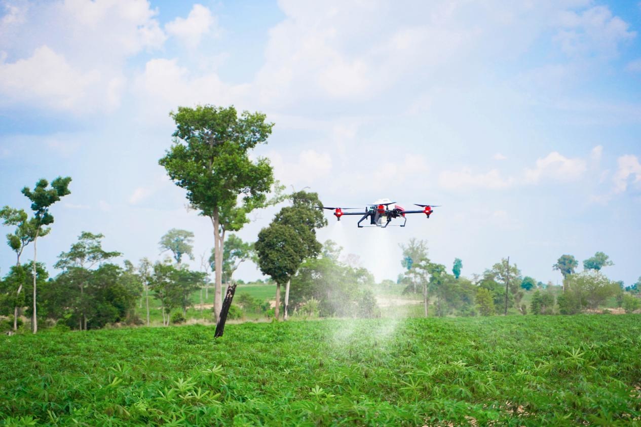 XAG Agricultural Drone cassava Cambodia