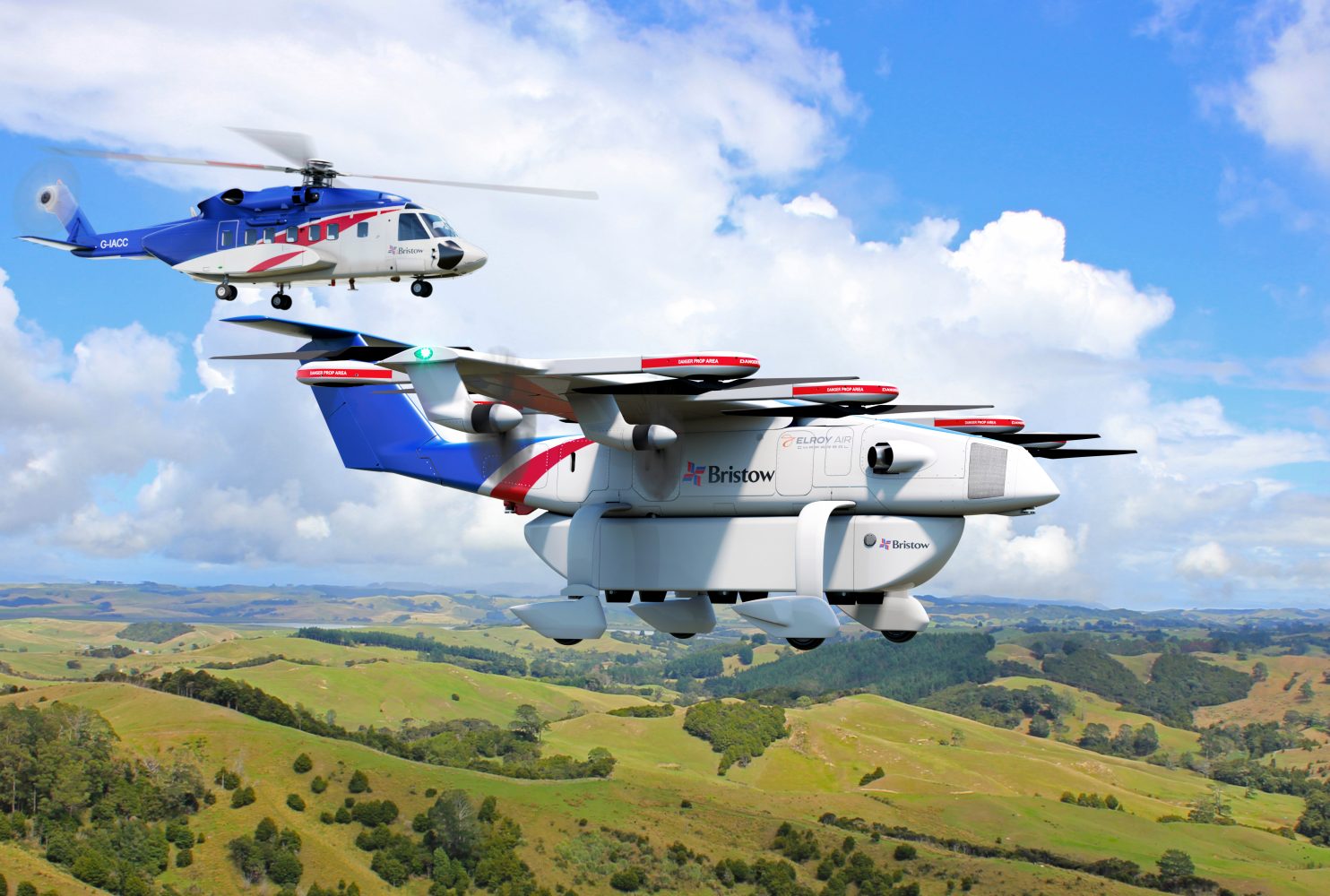 elroy air bristow air taxi helicopter