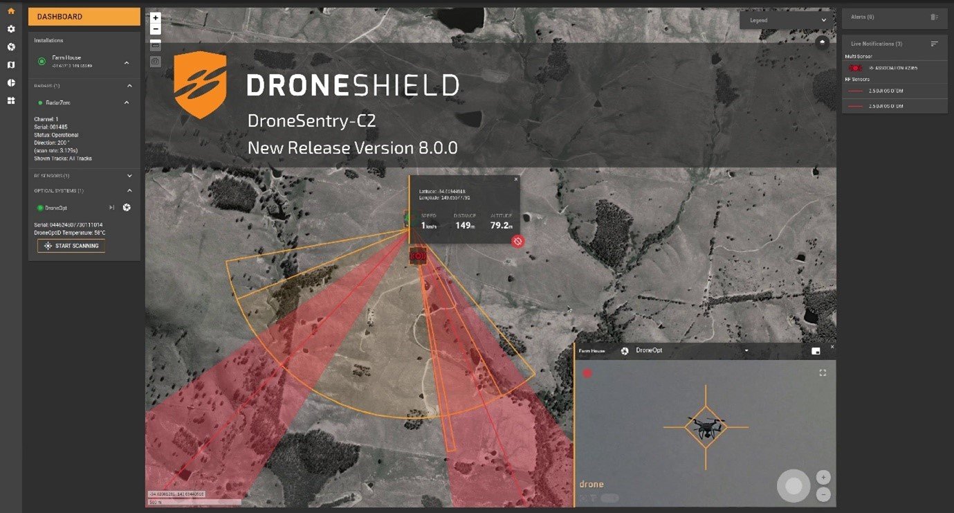 droneshield counter drone software