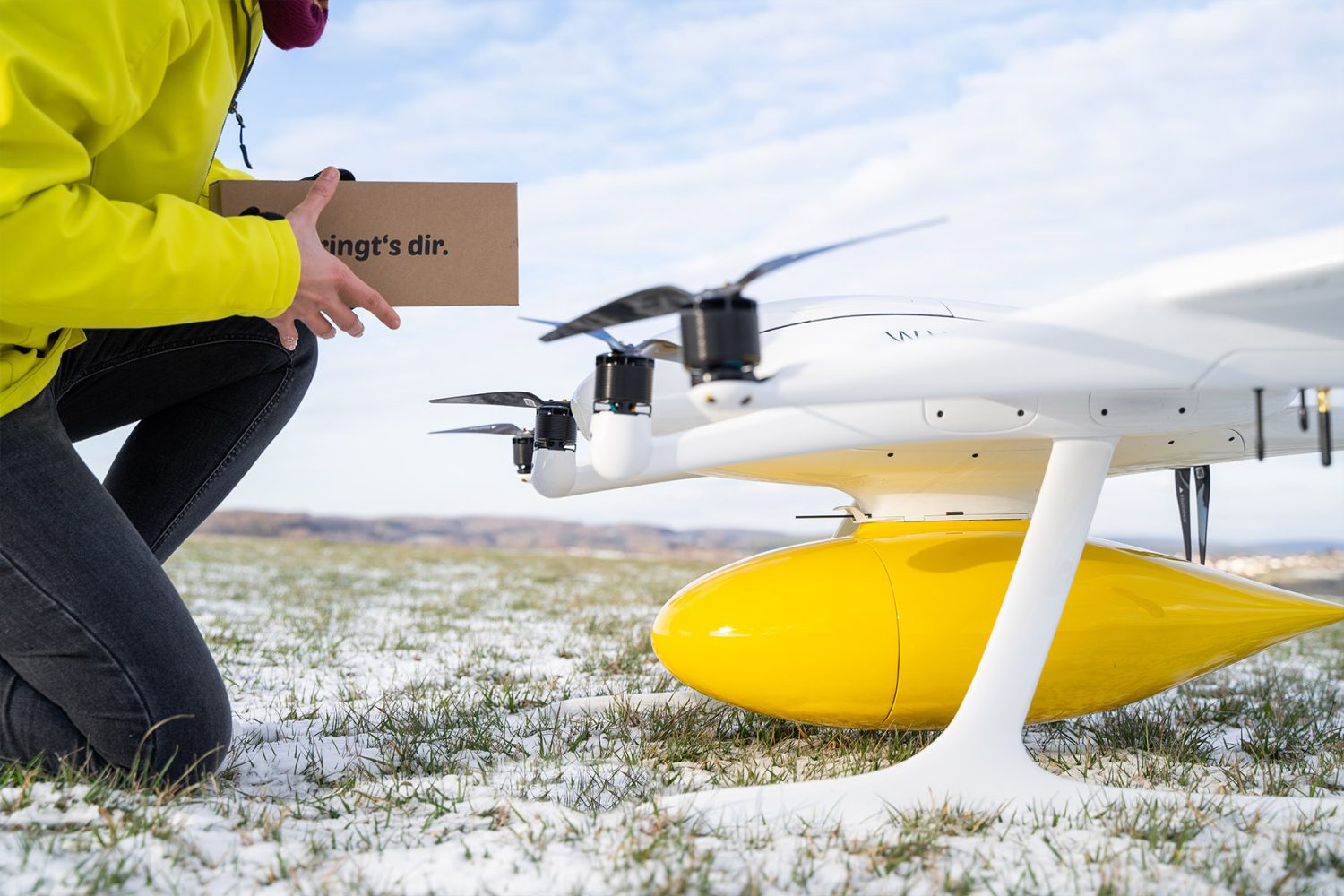Wingcopter drone delivery